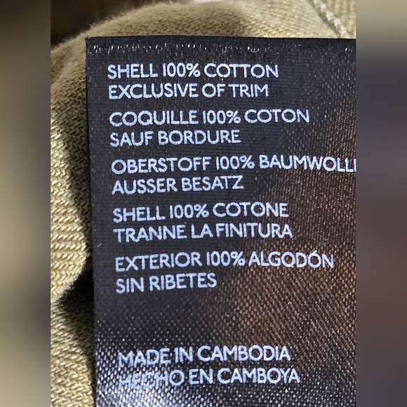 Anthropologie Pilcro Military Green Flutter Sleeve Button Down Midi Dress, Small - Picture 5 of 5